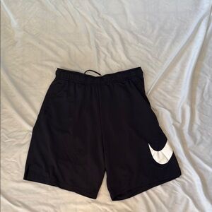 Nike Dri-FIT Black Shorts with Gray Accents